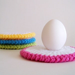 Easy Crochet Coaster Pattern, Beginner Crochet Patterns for Easter Kitchen Home Decor