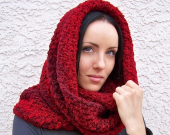Infinity Scarf Crochet Pattern, Easy Chunky Cowl Tutorial, Beginner Winter Snood Wrap PDF