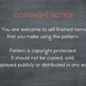 Copyright information for a coffee sleeve crochet pattern by Natalya1905