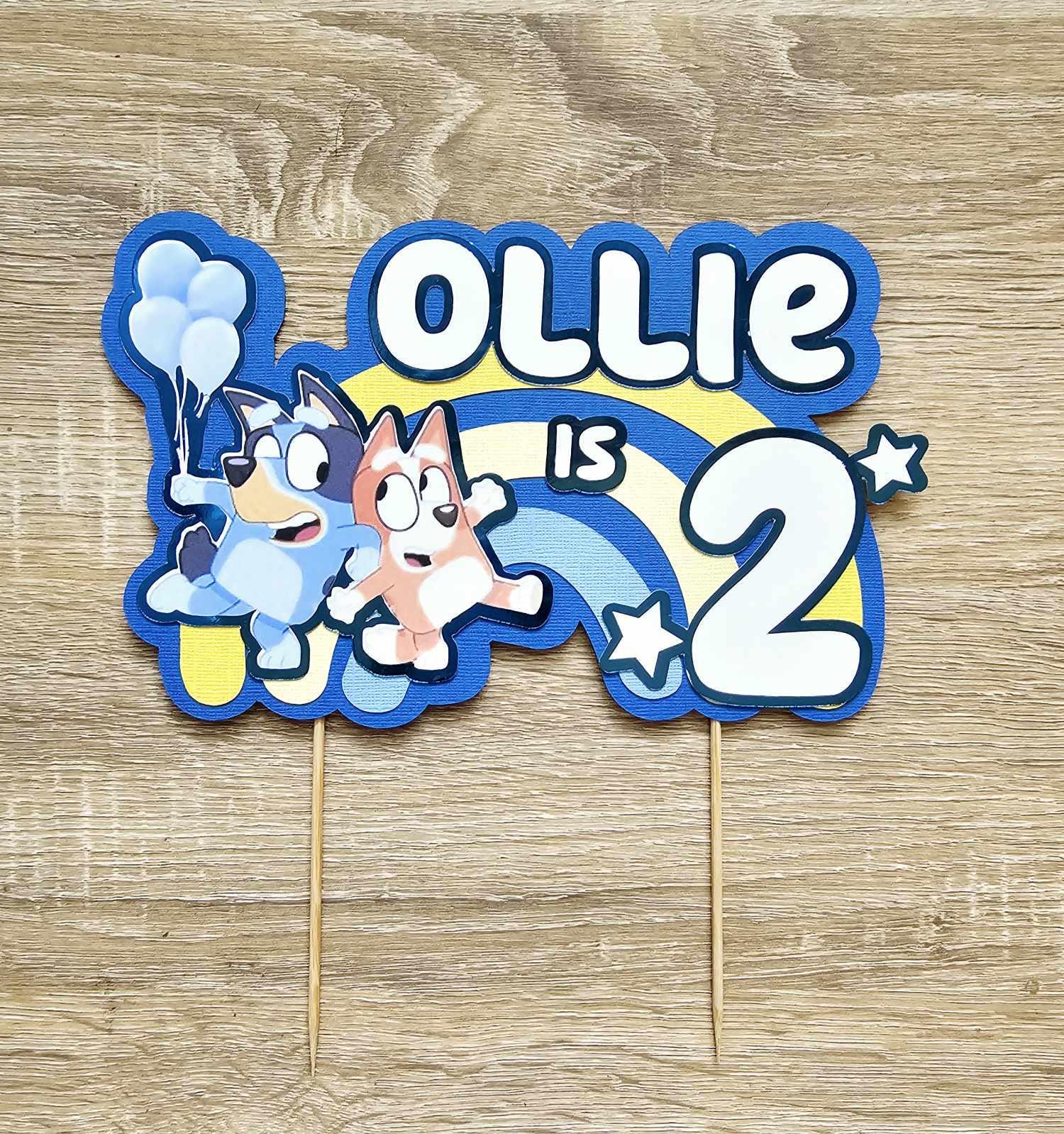 Bluey Inspired Cake Topper