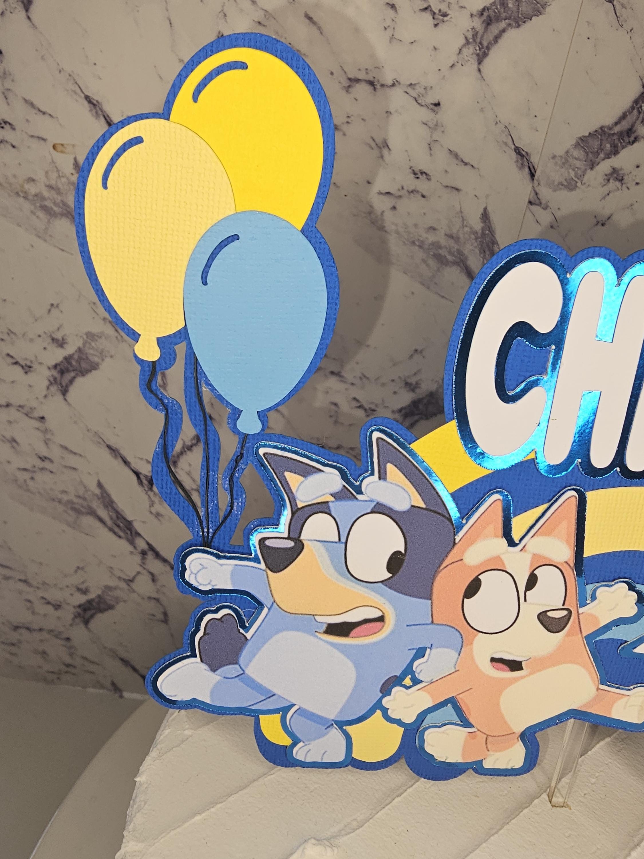 Bluey Inspired Cake Topper