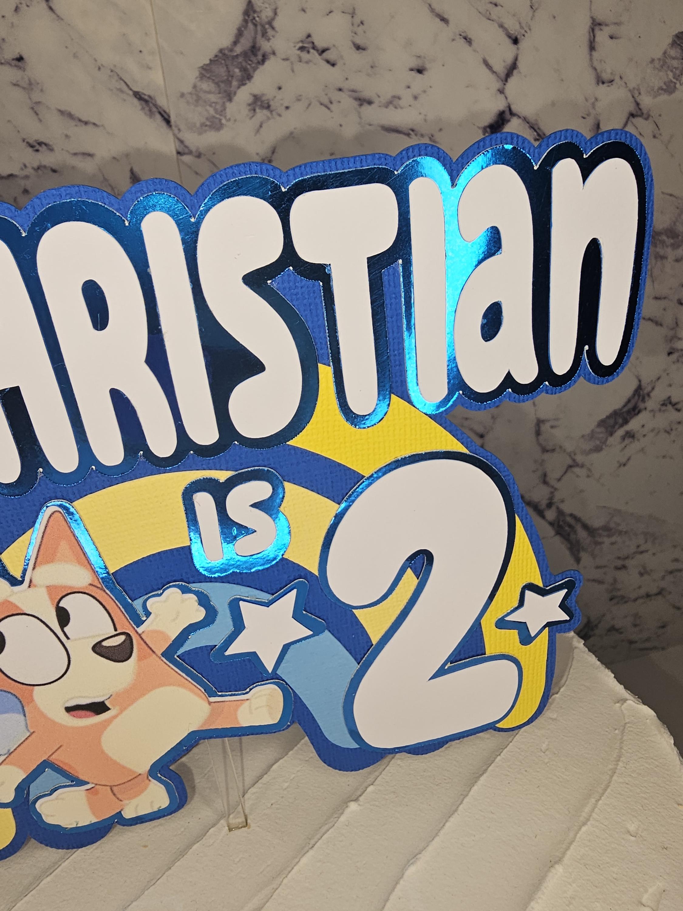 Bluey Inspired Cake Topper