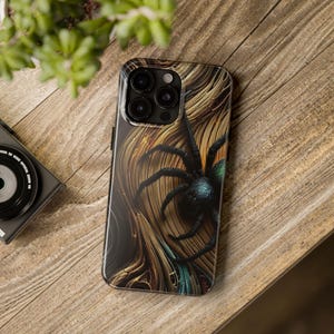 Spider-Inspired Tough Phone Case - Durable Protection, Unique Design, Gift for Spider Lovers, Halloween Decor, Arachnid Art