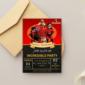 Convite de aniversário editável do Superman - Cartão de festa de super-herói para imprimir para crianças - Modelo de convite de herói para download instantâneo