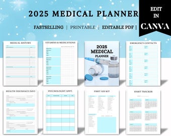 Doctor Appointment & Medication Tracker | Health Planner |Comprehensive Medical Planner | Organize Records, Prescriptions and Appointments