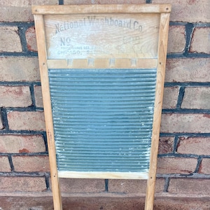 Vintage Large Wash Board, Laundry Wash Board, Farm House, Large Washboard, Antique Washboard, Laundry Room Decor, Primitive