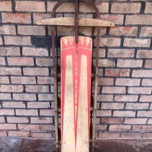 Vintage Sled, Wooden Sled, Snow Sled, Royal Racer Sled Vintage Sled, Wooden Sled, Snow Sled, Royal Racer Sled