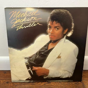 Vintage Michael Jackson Thriller Vinyl Record, Original, 1982, Michael Jackson Vinyl, Collectible,  First Pressing Vinyl, 38112