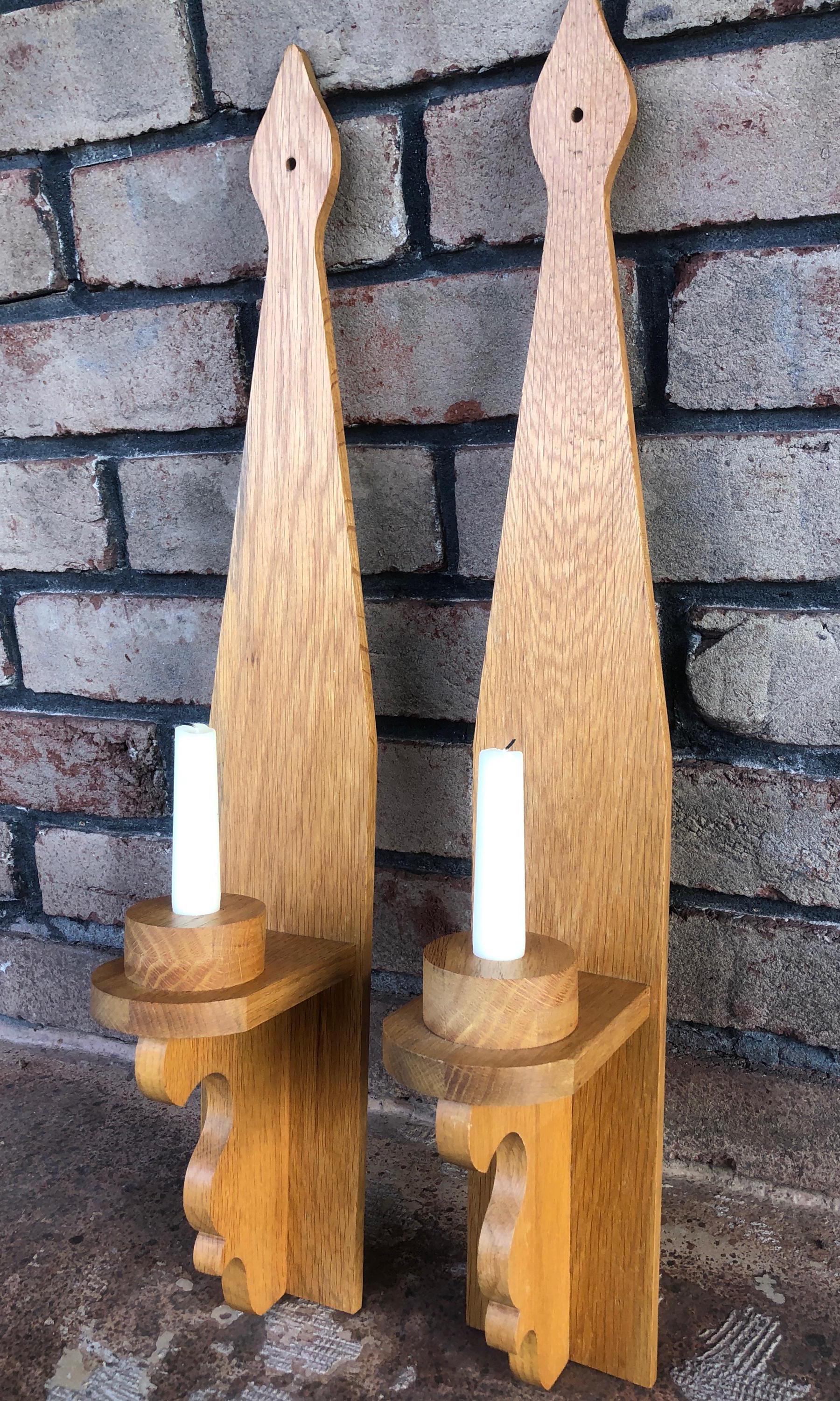 Wooden Wall Candle Holdersnull