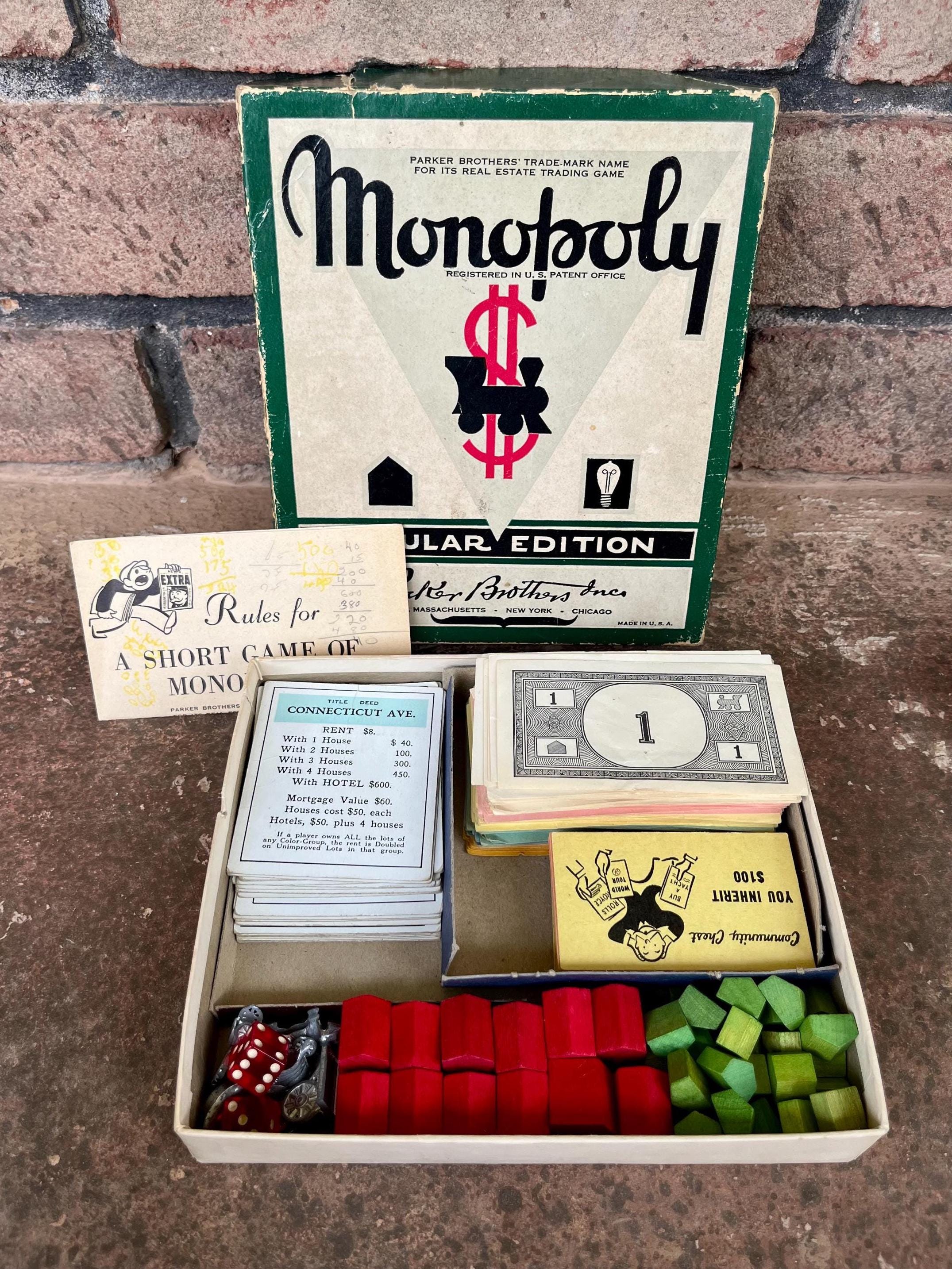 Vintage Board Game Collection: Monopoly, Contack, Racko - Etsy
