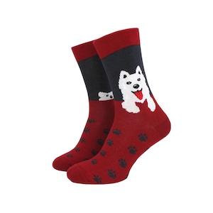 Calcetines con estampado de perro / Calcetines con estampados divertidos / Regalo para amantes de los perros / Calcetines coloridos para perros / Calcetines para amantes de las mascotas / Calcetines con estampado de animales divertidos / Calcetines