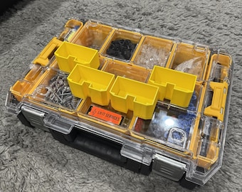 Insertos impressos em 3D para o organizador à prova d'água DeWalt TSTAK 2.0 (pacote com 4) – Perfeitos para armazenar peças pequenas!