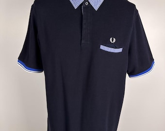 Polo Fred Perry para hombre, talla XXL, azul marino