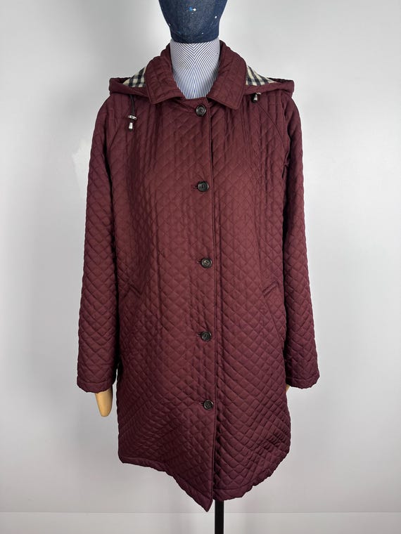 【BURBERRY】QUILTED HOODED COAT Burberry Roxby Quilted Hooded Coat | Neiman Marcus