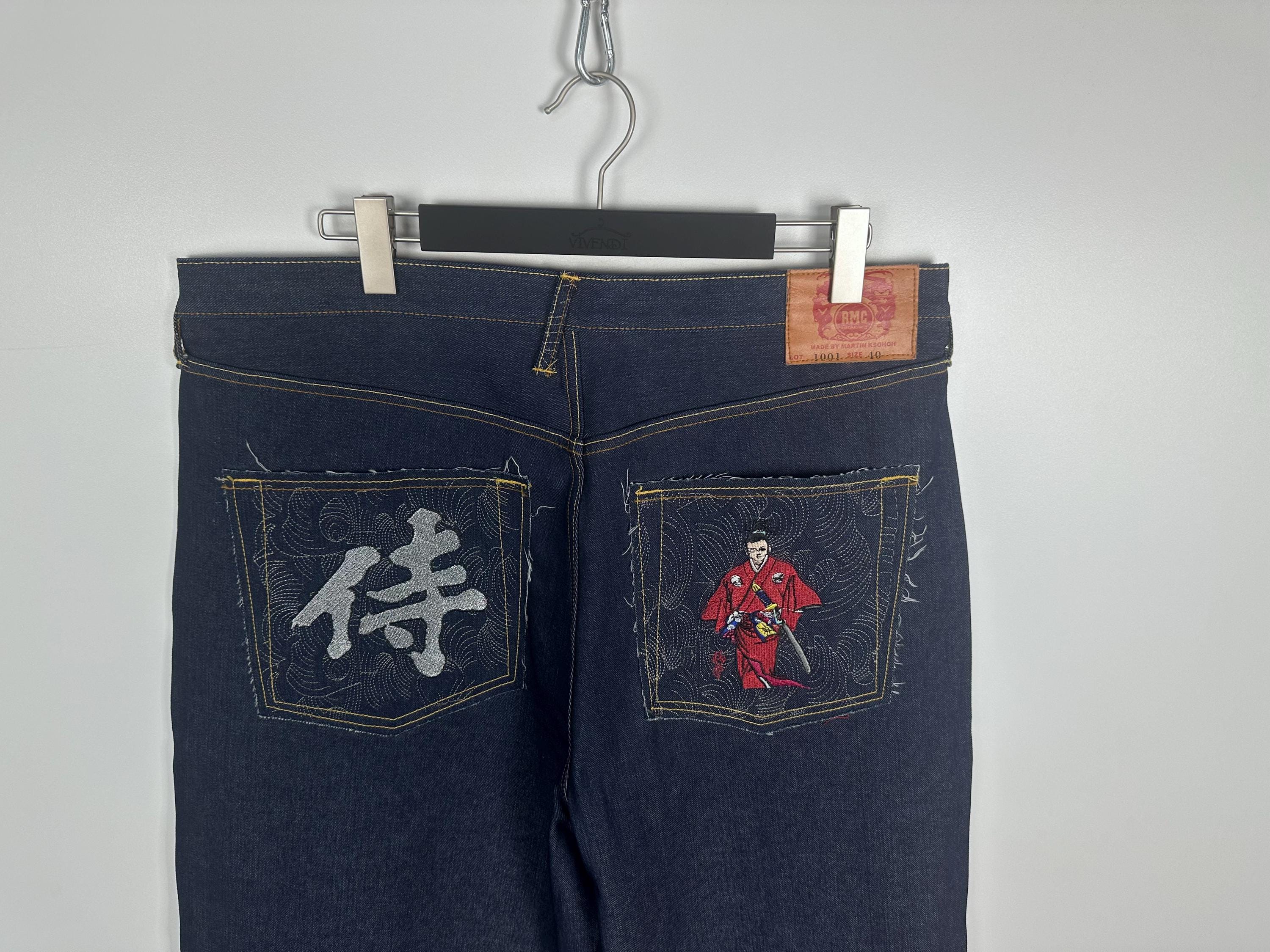 Red Monkey Company Martin Ksohoh Baggy Wave Jeans Mens 40 Dark