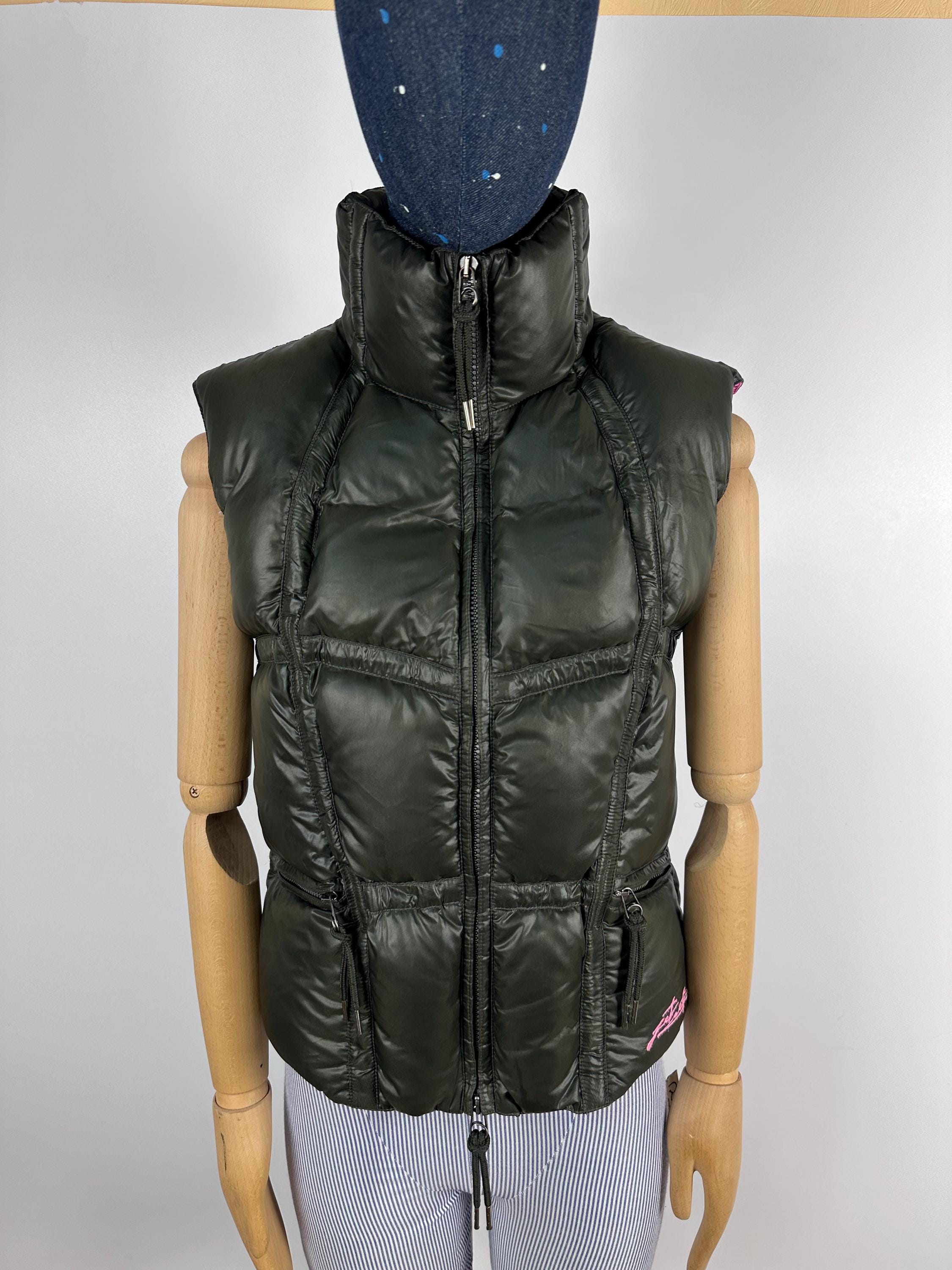 Jet Set Women's Vest Down Jacket Green Size 0