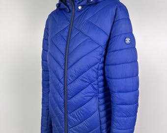 Barbour Pentle Quilt Jacket Fibre Down Blue Womens Size UK12 US8