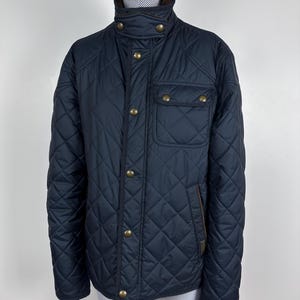 Polo Ralph Lauren Quilted Womens Jacket Classic Preppy Corduro Blue Size S