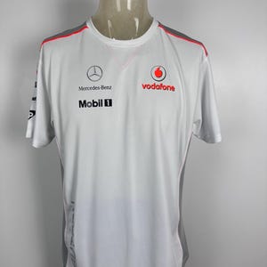 McLaren Mercedes Benz Vodafone Boss F1 Formula 1 Racing T-shirt Taglia XL