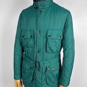 Barbour Retail International Padded Jacket Green Mens Size L