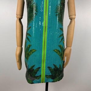Versace H&M Short Tropical Cocktail Dress Size S image 3