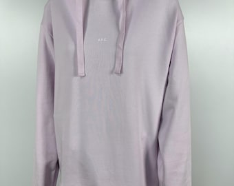 A.P.C. Hoodie Pink Logo Womens Size M