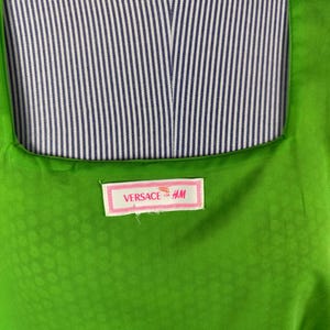 Versace H&M Short Tropical Cocktail Dress Size S image 10