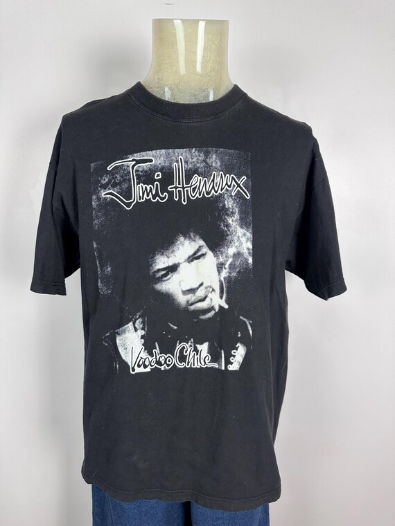 ジミ・ヘンドリックス Tシャツ メンズ ブラック グラフィックTシャツ