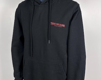 Sudadera con capucha clásica con logotipo de arco pequeño para hombre de True Religion, color negro, talla L