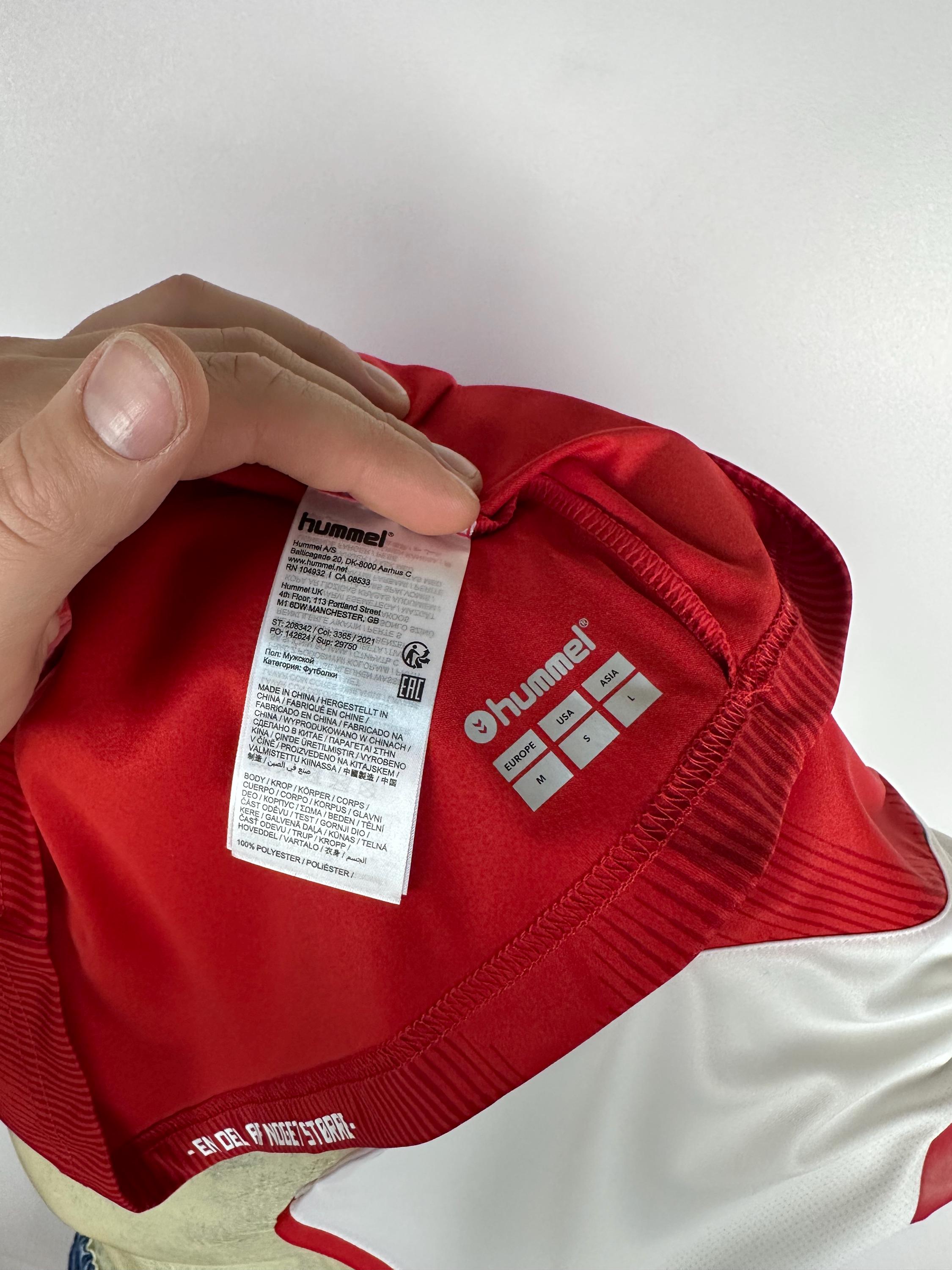 デンマーク 2021 2022 ホーム サッカー シャツ サッカー ジャージ