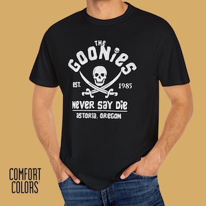 Vintage Goonies T Shirt Classic 80s Movie Shirt Retro Unisex Graphic Tee Pop Culture T Shirt Comfort Colors Film Fan Shirt Comic Con