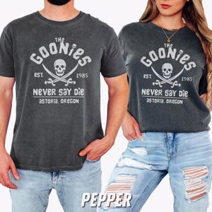 Camiseta vintage de los Goonies, camiseta clásica de la película de los 80, camiseta retro unisex con gráficos, camiseta de cultura pop, camiseta de colores cómodos para fanáticos del cine, Comic Con