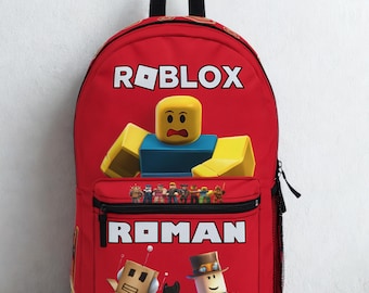 Personalized Roblox Backpack: Custom Gamer School Bookbag