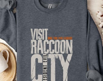 Raccoon City Sweatshirt, Resident Evil Crewneck Shirt for Gamers, Comic Con