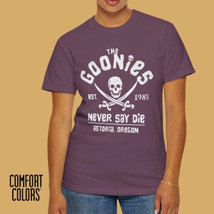 Goonies T Shirt Classic 80s Movie Shirt Retro Unisex Graphic Tee Pop Culture T Shirt Comfort Colors Film Fan Shirt Comic Con