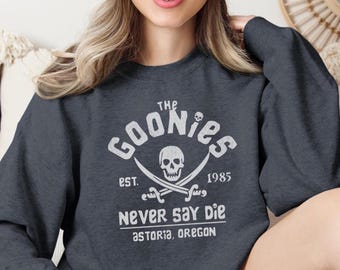 Goonies Sweatshirt: Vintage 80s Movie Crewneck - Gildan 18000