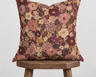 Gustav Klimt Style Pink Floral Pattern Pillowcase