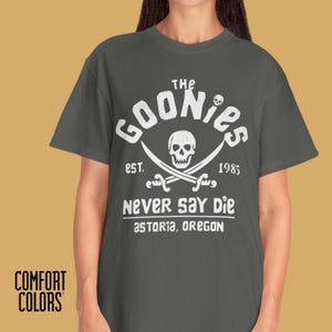 Goonies T Shirt Classic 80s Movie Shirt Retro Unisex Graphic Tee Pop Culture T Shirt Comfort Colors Film Fan Shirt Comic Con