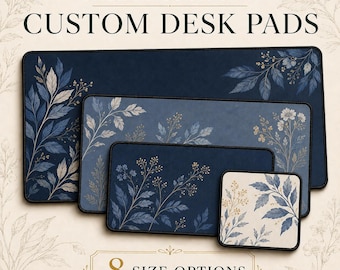 Custom Photo Logo Desk Mat, Personalized Name Office Mouse Pad
