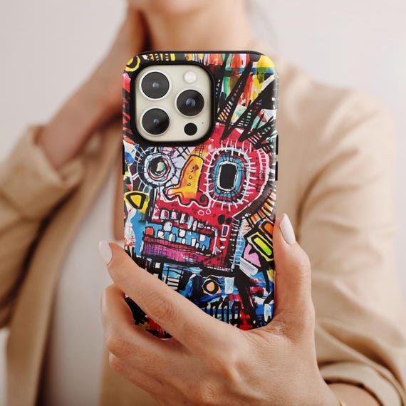 Abstract Graffiti Skull Phone Case Jean-michel Basquiat Style - Etsy Abstract Graffiti Skull Phone Case Jean-michel Basquiat Style - Etsy