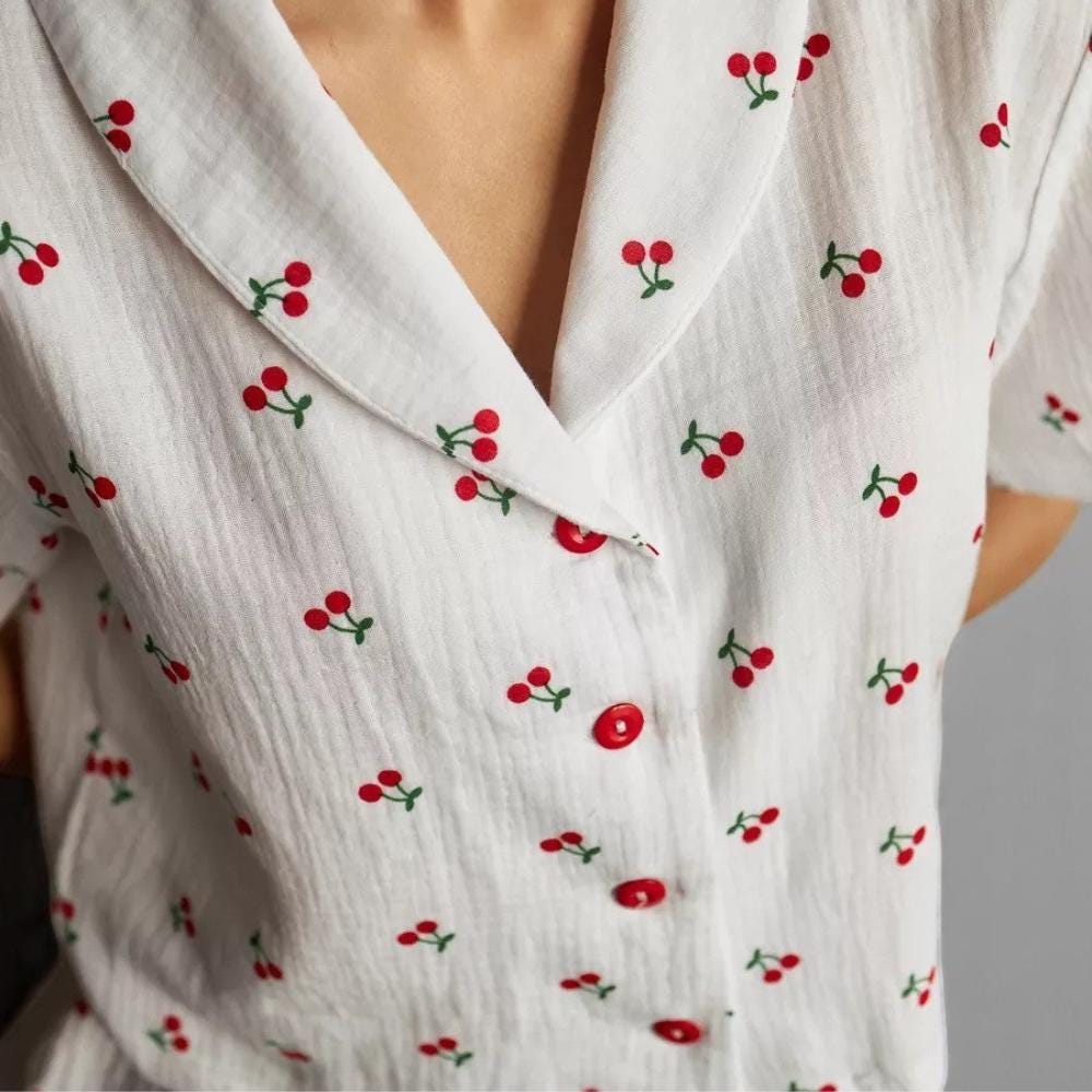 Pyjama,Ensemble De Pyjama De Luxe Pour Femme, Cardigan à Manches