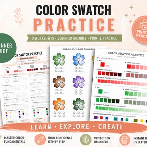 Color practice worksheets | Coloring pattern guide | Color shading practice | Coloring guide | A4 & US letter
