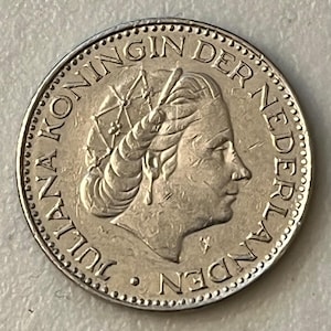 1968 Netherlands 1 Gulden Coin