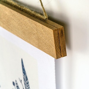 Support magnétique en bois pour affiches, cadre de suspension en bois pour impressions sur toile, calendriers, photos, impressions d&#39;art, support magnétique en bois encadré