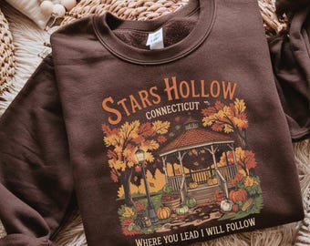 Stars Hollow Sweatshirt, Stars Hollow Where You Lead I Will Follow Shirt, Vintage Style Lukes Diner Sweatshirt, Annual Autumn Festival
