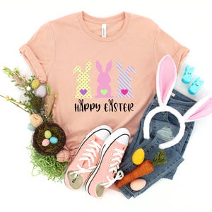 Happy Easter Shirt, Happy Easter Bunnies Shirt, Bunny Shirt, Easter Bunny Shirt, Cute Easter Shirt, Bunny Tshirt, Easter Matching Tee