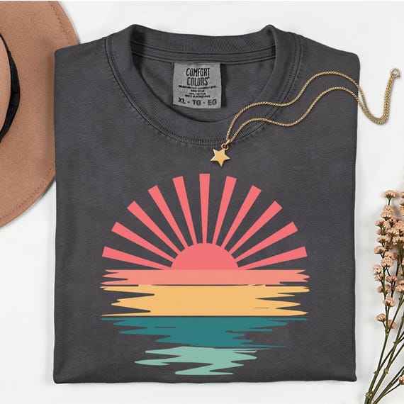 Comfort Colors® Summer Vibes Tshirt, Neon Trendy Summer Shirt, Summer Shirt, Distressed Beach Tee, 2025 Trendy Women's Shirt, Sunshine Shirt