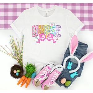 Easter Nurse Shirt, Cute Nurse Shirt, Easter Day Gift for Nurse, Funny Easter Shirt, Easter RN Shirt, Peeps Nurse Tee, Easter Egg Sweatshirt