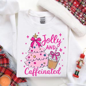 Lustige und koffeinhaltige Sweatshirts, Weihnachtskaffee-Liebhaber-Sweatshirts, lustige Weihnachtsbaum-Pullover, Weihnachtskaffee-Liebhaber-Geschenke