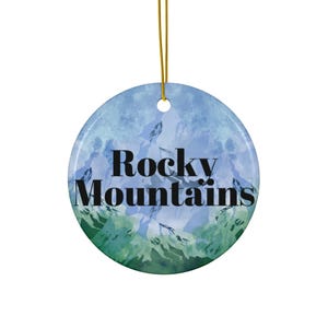 Rocky Mountains Ornament, National Park Ornament, Colorado, Christmas Tree, Nature Vibes, Nature Lover Gift, National Park, Travel, Souvenir